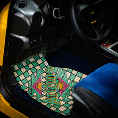 Car Floor Mat - AriZona Checkered Tea