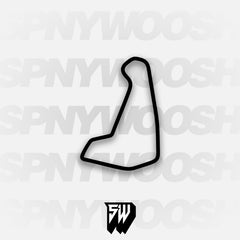 Carolina Motorsports Park East Course Track Decal