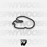 Daytona Int'l Speedway Moto Course Track Decal