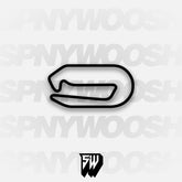 Homestead Miami Speedway Roval Course Track Decal