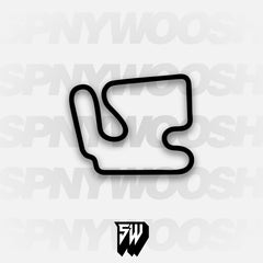 Michiana Raceway Park Retro Track C Track Decal