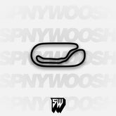 Milwaukee Mile Road Course Track Decal