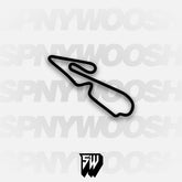Mission Raceway Park 1.35 Mile Circuit Track Decal