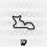 Morgan Park Raceway J Course Track Decal