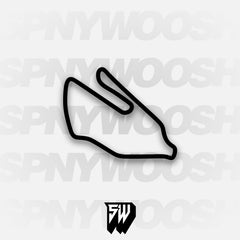 Mountain View Raceway Long Circuit Track Decal