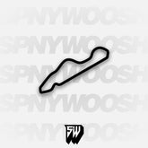 National Corvette Museum Motorsports Park Race Loop With Chicane Course Track Decal