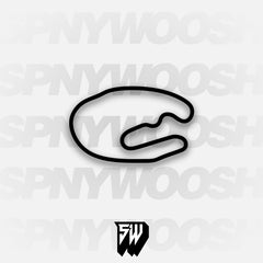 Pikes Peak International Raceway Road Course Track Decal