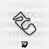 Pineview Run LCOF1 Course Track Decal