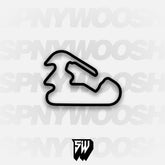 Pocono Int'l Raceway Extra Long Course Track Decal
