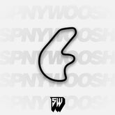 Pocono Int'l Raceway North Option 1 Course Track Decal
