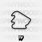 Pocono Int'l Raceway North South Option 2 Course Track Decal