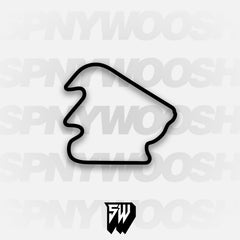 Pocono Int'l Raceway North South Option 2 Course Track Decal