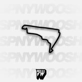 Autodromo Hermanos Rodriguez GP with Foro Sol Circuit Track Decal