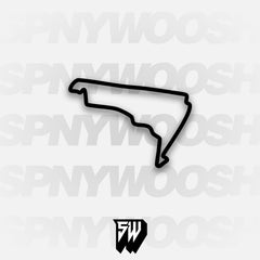 Autodromo Hermanos Rodriguez GP with Foro Sol Circuit Track Decal