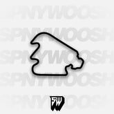 Pocono Int'l Raceway North South Option 3 Course Track Decal