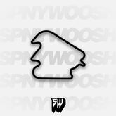 Pocono Int'l Raceway North South Option 4 Course Track Decal