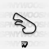 Pocono Int'l Raceway South East Option 3 Course Track Decal