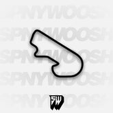 Pocono Int'l Raceway South East Option 5 Course Track Decal