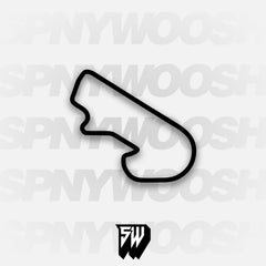 Pocono Int'l Raceway South East Option 5 Course Track Decal