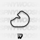 Pocono Int'l Raceway South Option 2 Course Track Decal