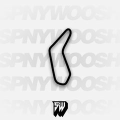 Prestwold Hall Race Track Full Circuit Track Decal