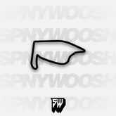 Pukekohe Park Raceway 1966 Long Track Track Decal