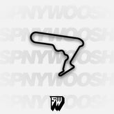 Autodromo Hermanos Rodriguez Pista Circuit Track Decal