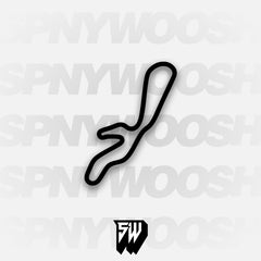 Qlispé Raceway Park Short Road Course Track Decal