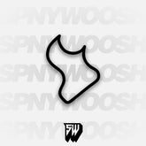 Autodromo Hermanos Rodriguez Stadium Circuit Track Decal