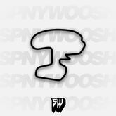 Texas World Speedway 2.8 Mile Track Decal