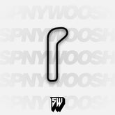 The Podium Club Short West Course Track Decal