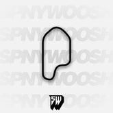 The Podium Club South Course with Chicane Track Decal