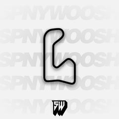 The Podium Club West Course Track Decal