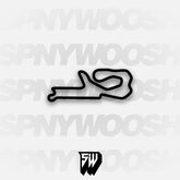 The Ridge Motorsports Park with Chicane Track Decal