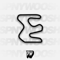Utah Motorsports Campus West Course Track Decal