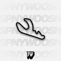 Willow Springs Streets of Willow Springs Medium with Chicane Track Decal