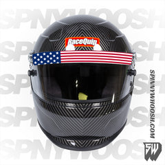 american flag helmet sun visor decal