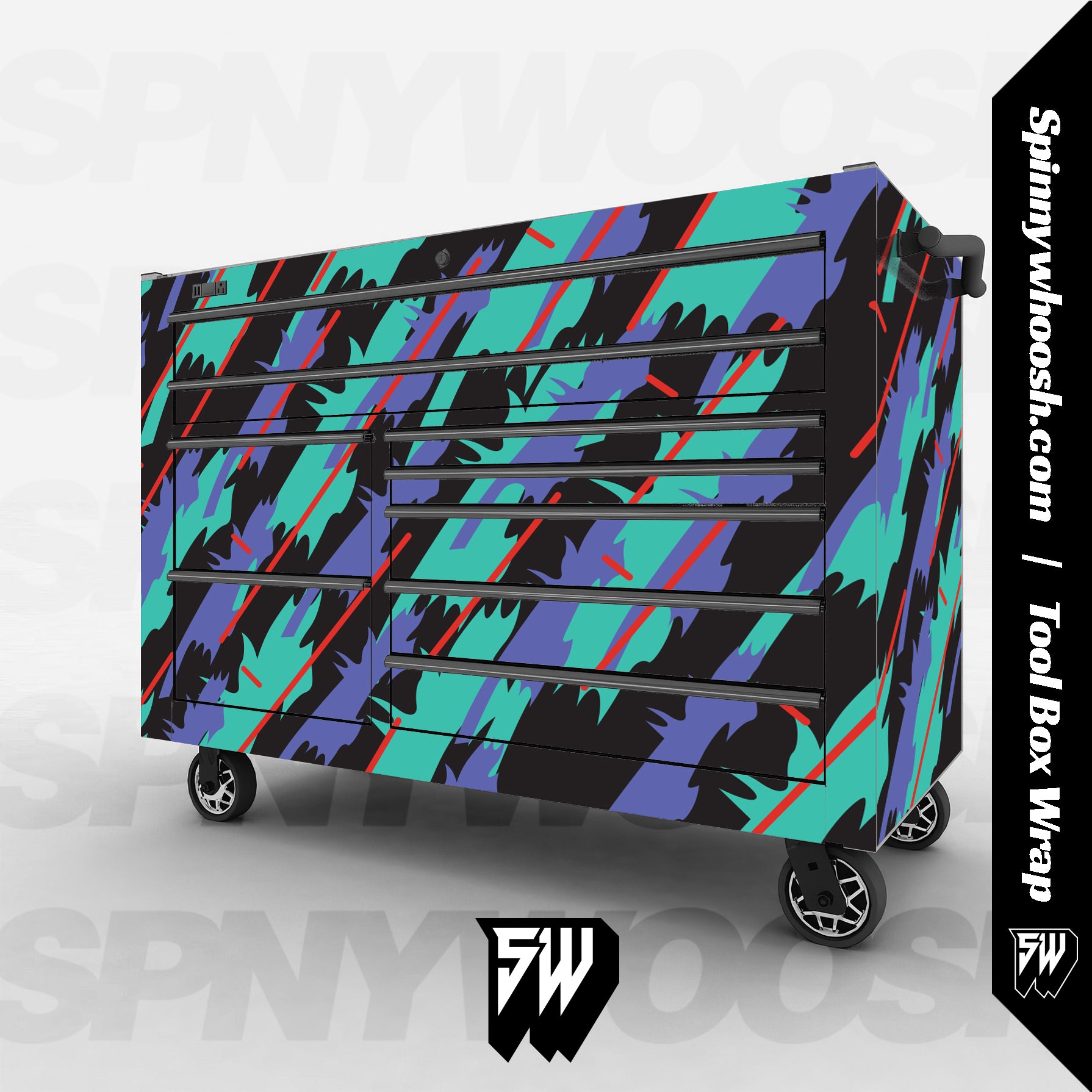 HKS LIvery Tool Box Vinyl Wrap