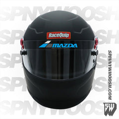 mazda motorsport helmet visor sun strip