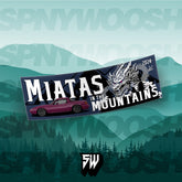 Miatas in the Mountains - Dragon Slap Sticker