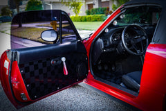 Checkered Door Card Vinyl Design