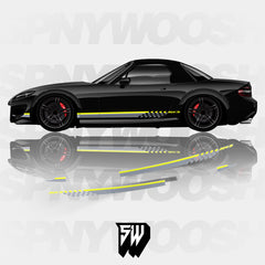 Checkered NC MX5 Miata Side Stripes
