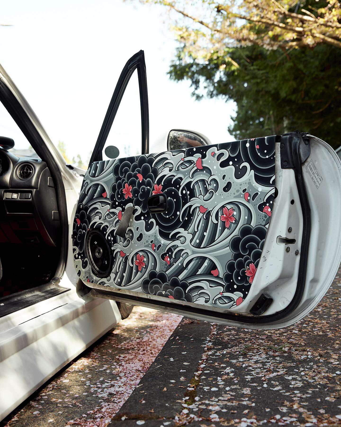 NB Miata Sakura Doorcard Graphics