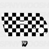 Checkered Door Card Vinyl Design