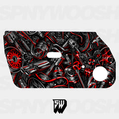 Graffiti Car Parts Door Card Vinyl Design