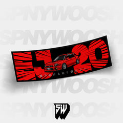 sedona red bugeye wagon sticker decal