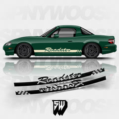 JDM Miata Roadster Side Stripes
