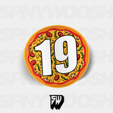 Circular Pizza Racing Numbers