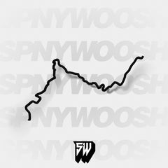 Track Outline Decal - The Mount Washington Auto Road