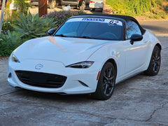 Printed Mazda Banner with Number